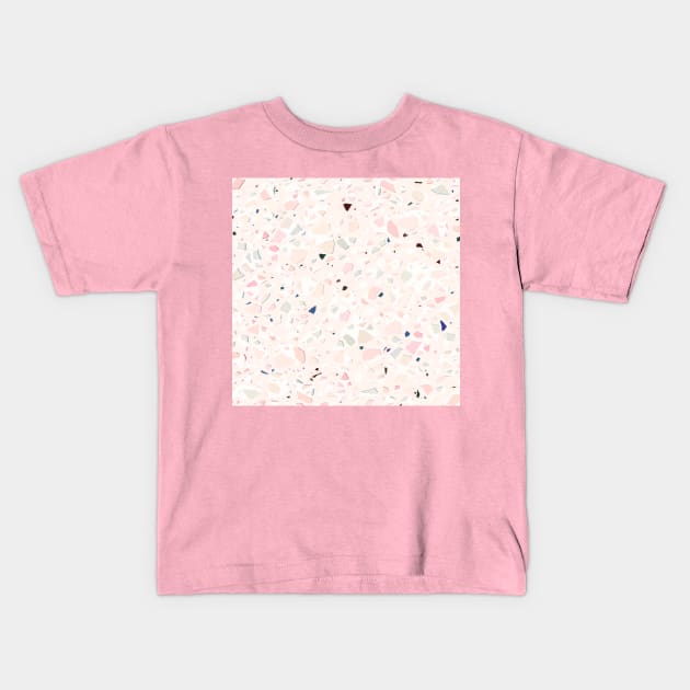 Tiny Terrazzo Texture I. Kids T-Shirt by matise